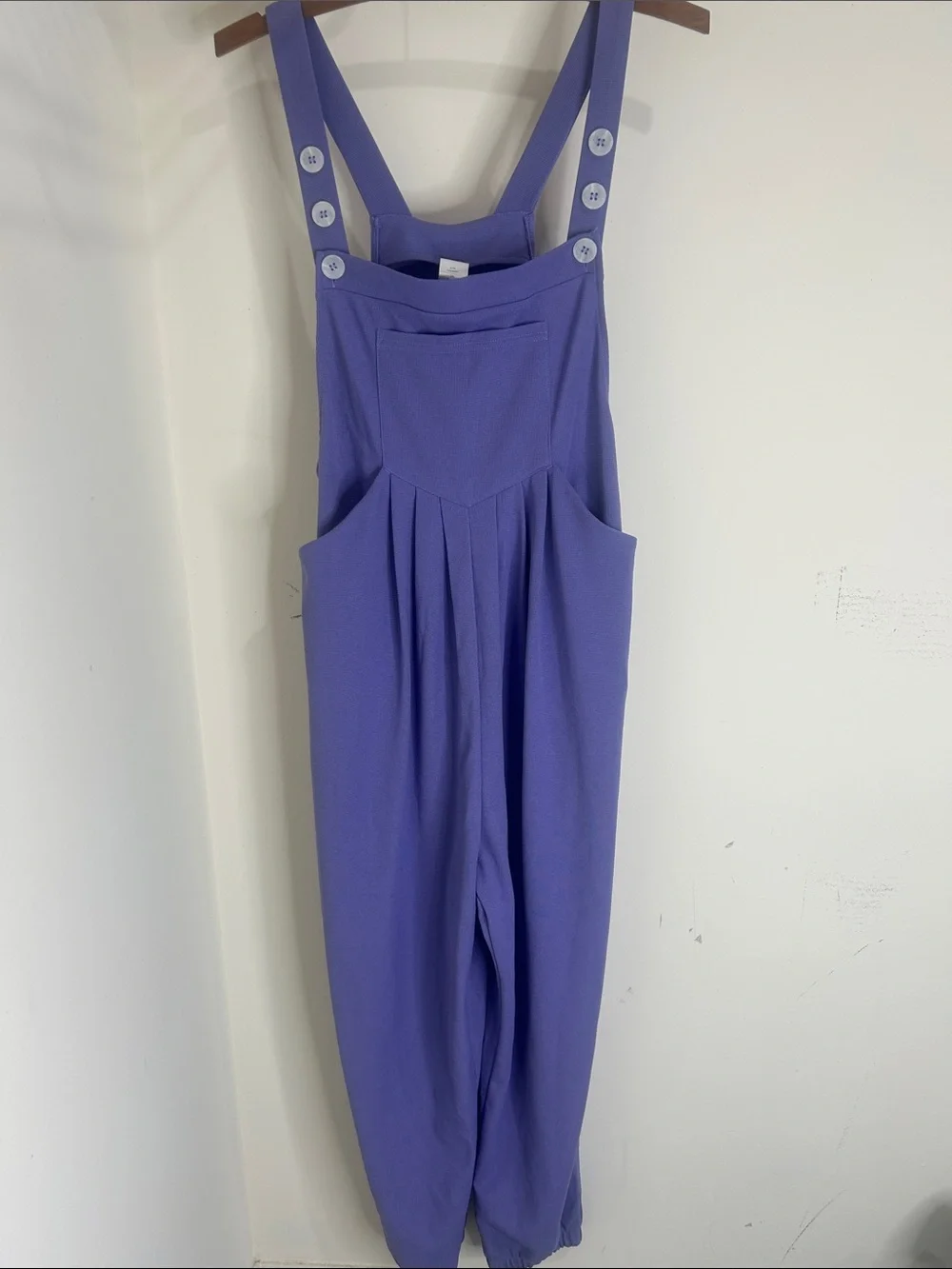 HALARA Pockets Waffle Casual Jogger Overalls Mellow Purple Size Small - Picture 5 of 16
